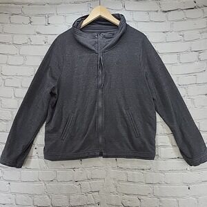 Central Park Performance Sweatshirt Womens Sz XL Gray Full-Zip Athletic